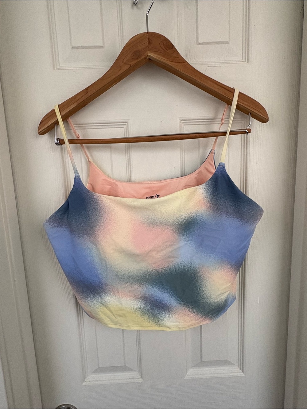 Old Navy Pastel Tie-Dye Cami Top - Pink, Blue, Yellow, Cream